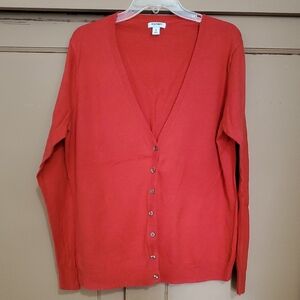 Old Navy Red Cardigan Sweater